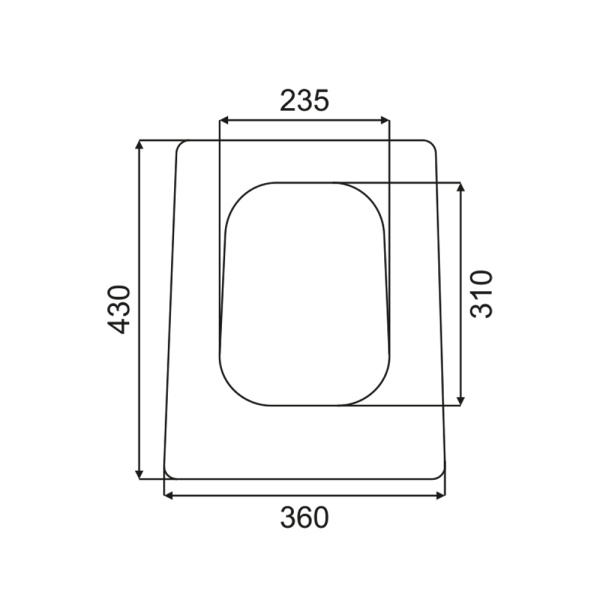Cиденье для унитаза Melana HY-2007-805