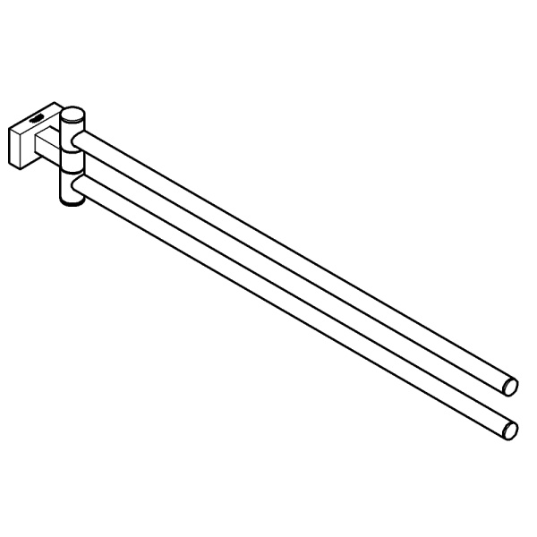 Держатель для полотенца Grohe Essentials Cube 40624 000 (40624000) хром  Держатель для полотенца Grohe Essentials Cube 40624 000 (40624000) хром