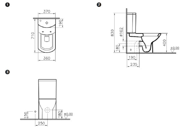 Унитаз VITRA Nuova 9795B003-1173