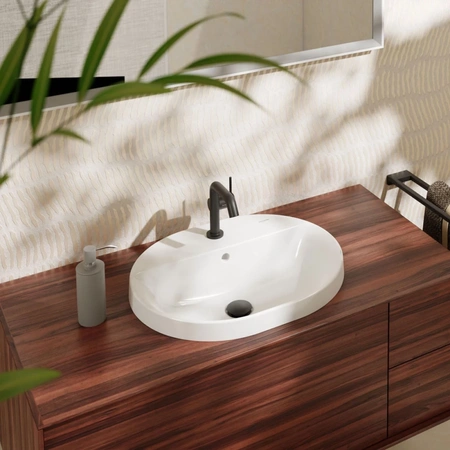 Раковина встраиваемая свеху (55x40) Hansgrohe Xuniva U 60161450 белый