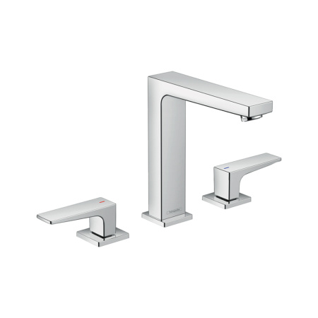 Смеситель для раковины на 3 отверстия с донным клапаном Push-Open Hansgrohe Metropol 32515000 хром