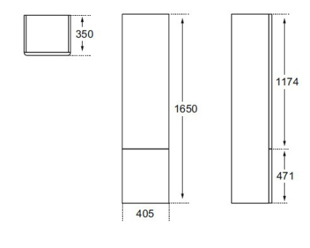 Шкаф-пенал Ideal Standard SoftMood T7836WG