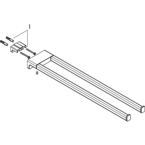 Полотенцедержатель AddStoris Hansgrohe 41770990 Полотенцедержатель AddStoris Hansgrohe 41770990