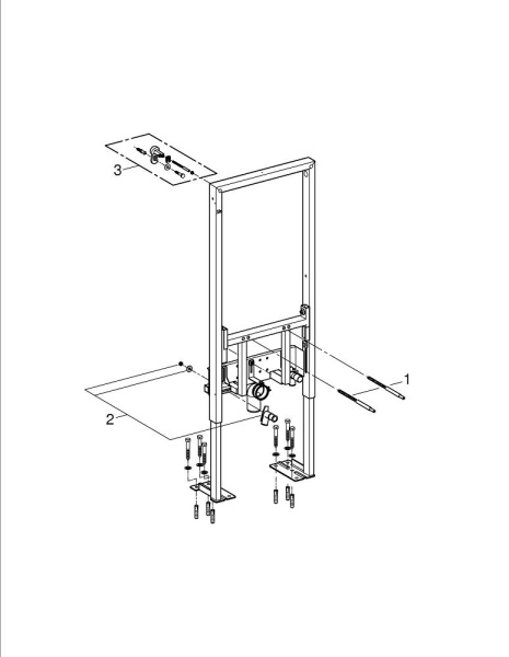 Инсталляция для биде усиленная GROHE Rapid SL 38581 001 (38581001)