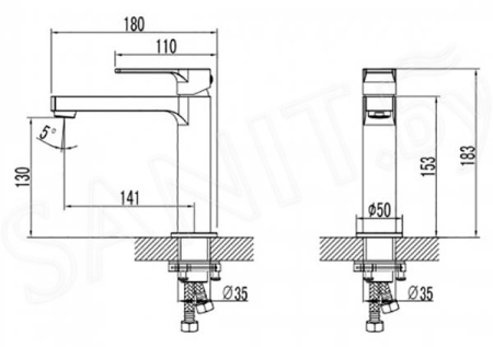 Смеситель для раковины Lemark Plus Grace (LM1537C)