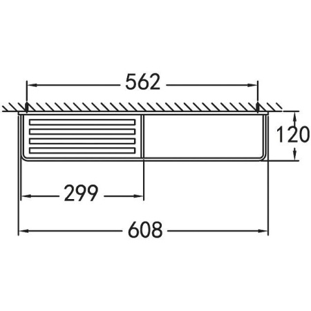 Полка с полотенцедержателем CEZARES MAXIMA CZR-F-8916