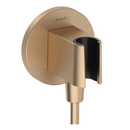 Шланговое подсоединение Hansgrohe FixFit S 26888140 шлифованная бронза
