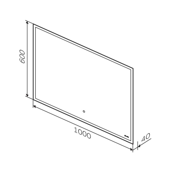 Зеркало (100х60) Am.Pm Spirit 2.0 M71AMOX1001SA