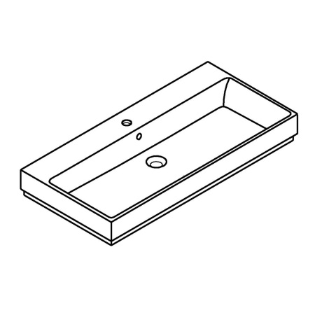 Раковина накладная (100х49) Grohe Cube Ceramic 39475 00H (3947500H)