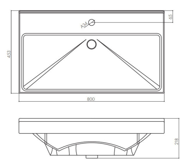 Раковина Aquaton Fest 80 1AX168WBXX000