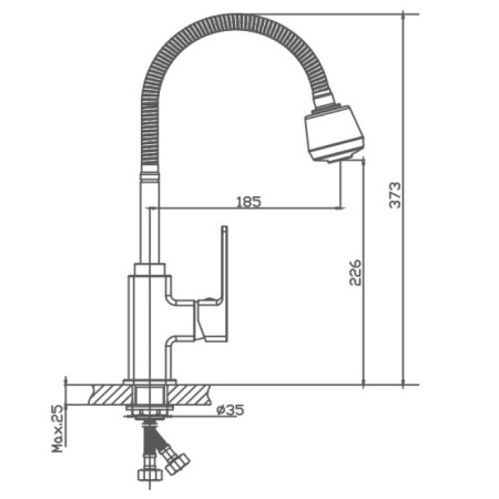 Смеситель для кухни Haiba HB73615