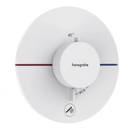 Термостат для душа Hansgrohe ShowerSelect Comfort S 15562700 белый матовый