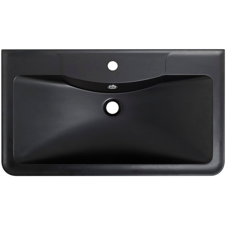 Раковина (80х45) BelBagno BB800/455-LV-ART-ALR-NERO