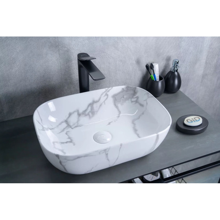 Раковина накладная (46х32,5) Gid Mnc333C