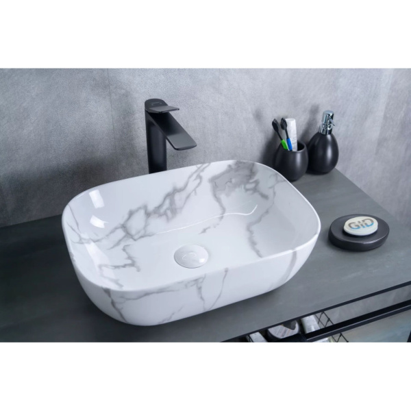 Раковина накладная (46х32,5) Gid Mnc333C