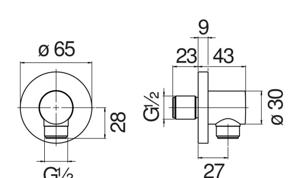 Шланговое подсоединение Nobili Rubinetterie AD150/12FLP