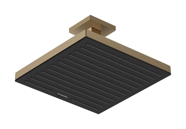 Кронштейн для верхнего душа 100 мм Hansgrohe Pulsify E 24338140 шлифованная бронза