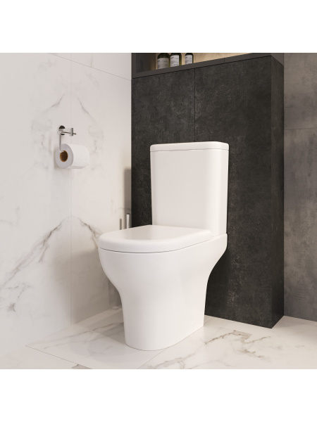 Унитаз напольный безободковый Vitra Zentrum  9824B003-7219 микролифт