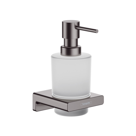 Дозатор для жидкого мыла AddStoris Hansgrohe 41745340 шлифованный черный хром