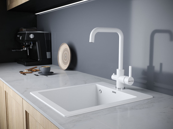 Смеситель для кухни с подключением к фильтру  Paulmark Logas Lo213021-431TW