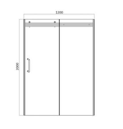 Душевая дверь Bravat Wave BD120.4102S