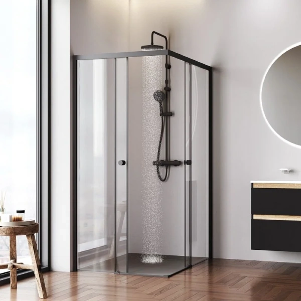 Душевой уголок (120х90) Am.Pm X-Joy W94G-403-120290-BT1K черный матовый