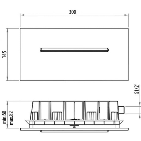 Встроенный излив в стену Gattoni Programma Doccia 1031/SDC0cr