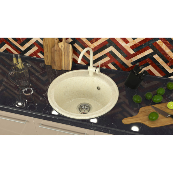 Кухонная мойка Marrbaxx Венди Z4 Z004Q002 бежевый