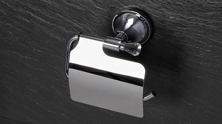 Бумагодержатель с крышкой Sofita Crystal SF-35010