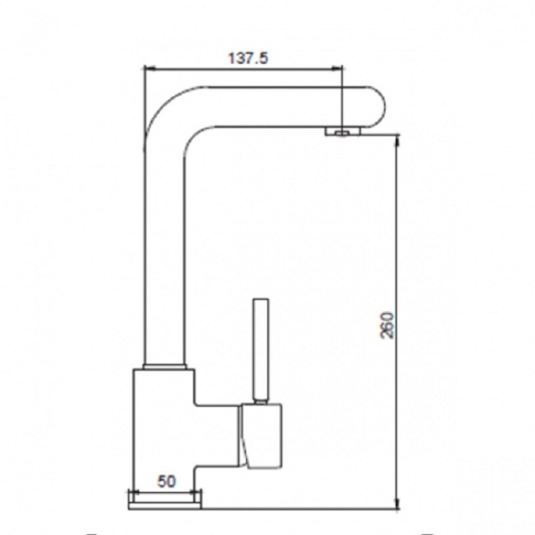 Смеситель для кухонной мойки  KAISER Vico (30033)