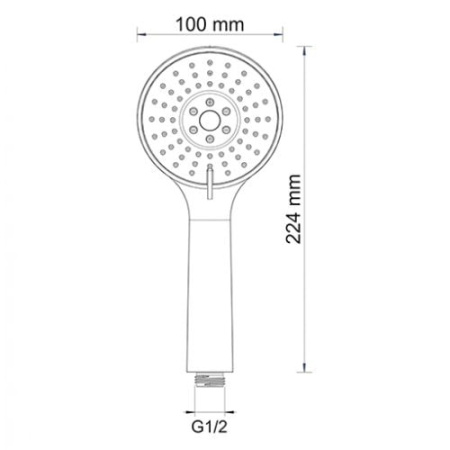 Ручной душ WasserKRAFT A002