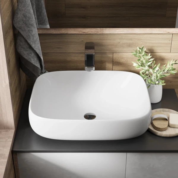 Раковина накладная (56х42) Grossman Falcon GR-3054, белый