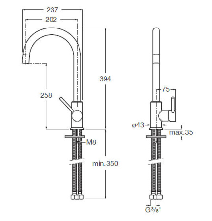 Смеситель для кухни Roca Etna 5A7B09C00