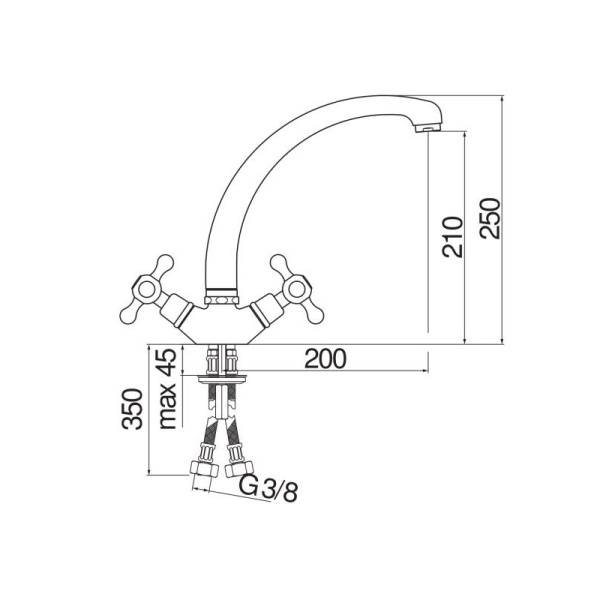 Смеситель для кухни Nobili Grazia GRC5117/5BR