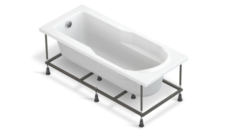 Ванна акриловая прямоугольная Cersanit SMART 170x80 левая 63350