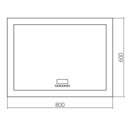 Зеркало (80х60) Silver Mirrors Norma neo LED-00002401