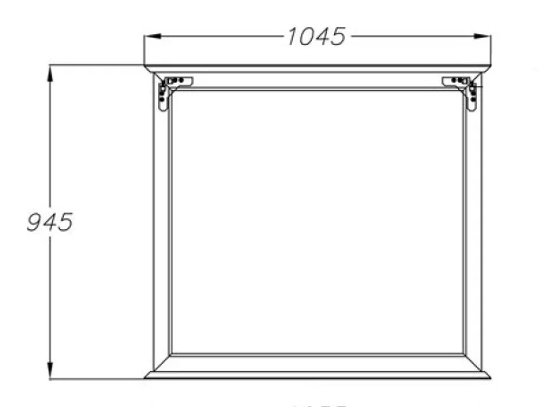 Зеркало Opadiris Кантара 105 00-00003714  белый матовый