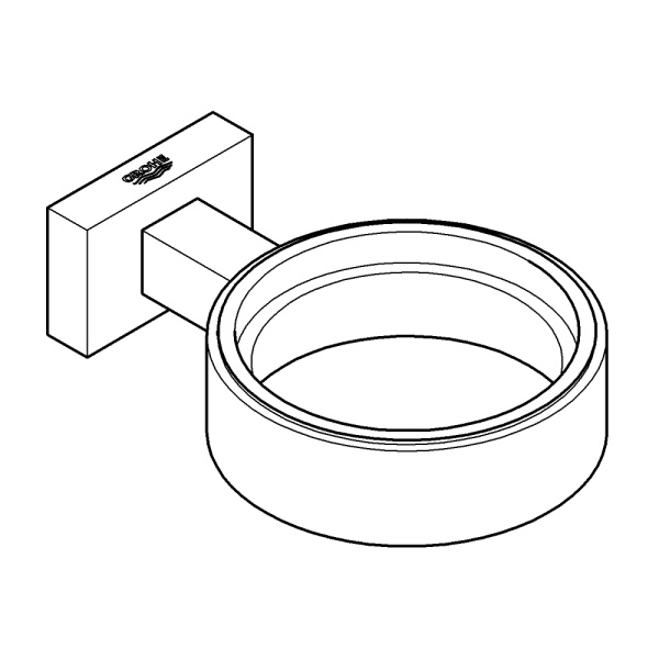 Держатель для стакана/мыльницы Grohe Essentials 40508 001 (40508001) хром Держатель для стакана/мыльницы Grohe Essentials 40508 001 (40508001) хром