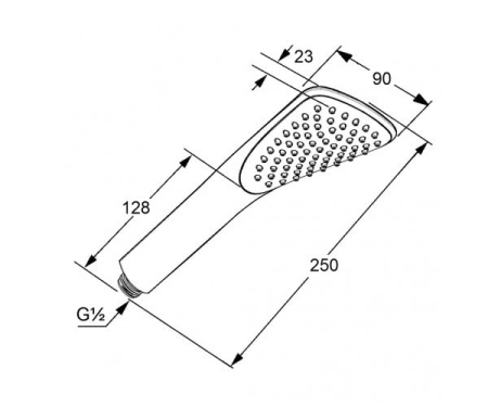 Душевая лейка Kludi Fizz 6760043-00 (676004300)
