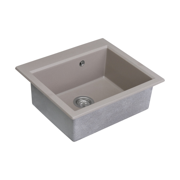 Кухонная мойка Aquaton Линеа 58 1A733032LW250 серый шелк