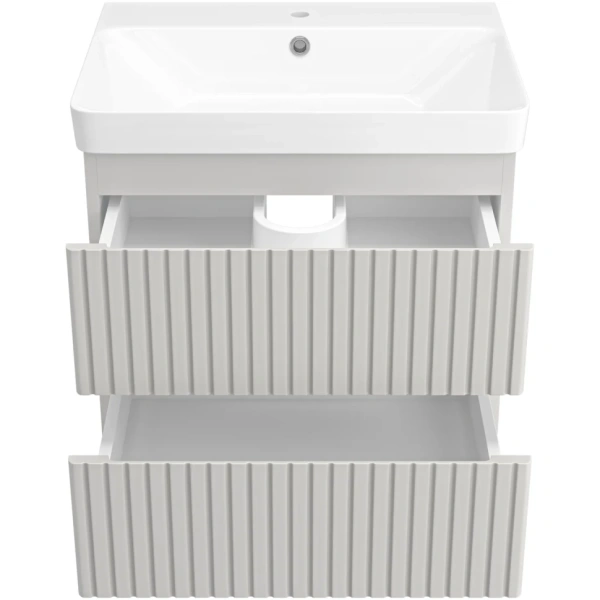 Тумба под раковину 60 Brevita Victory VIC-09060-0302Я без раковины, серый кашемир