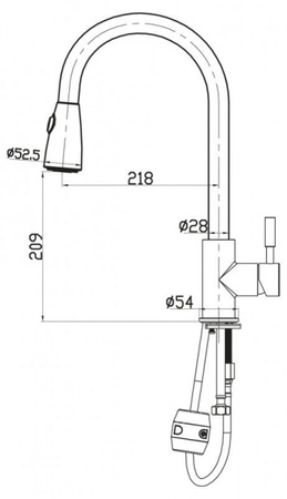 Смеситель для кухни BelBagno BB-LAM31-IN