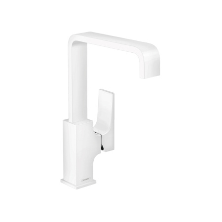 Смеситель для раковины с донным клапаном Push-Open Hansgrohe Metropol 32511700 белый матовый