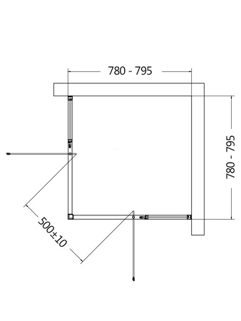 Душевой уголок AQUAme AQM7102-2-8