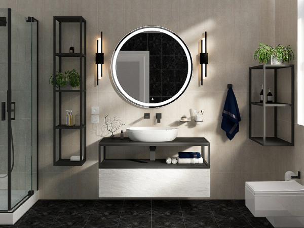 Консоль под раковину Cezares CADRO-120/46/30-1C-SO-MET-ST