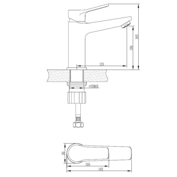 Смеситель для раковины ESKO Dubai Black DI 26 B