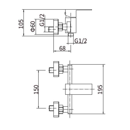 Смеситель для душа FASHUN A52002-7