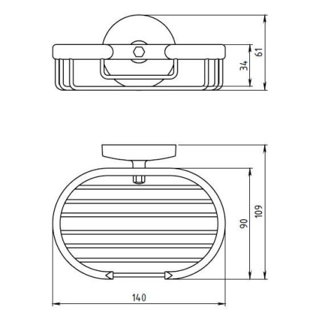 Мыльница Novaservis Metalia 6148.0