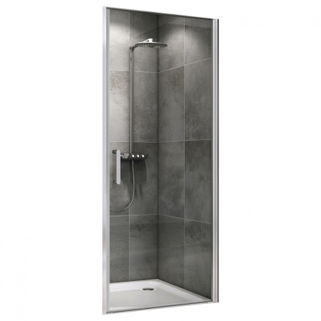Душевая дверь (100х195) ABBER Sonnenstrand AG04100 хром, распашная