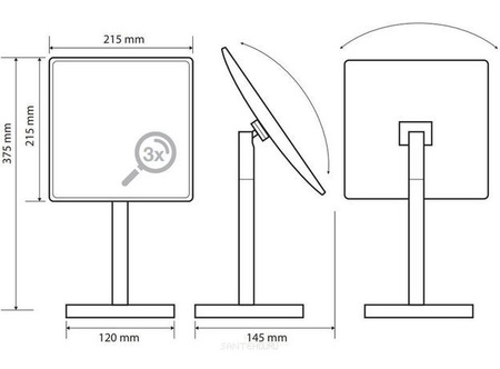 Косметическое зеркало Bemeta 116401312